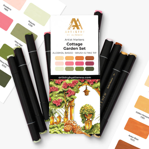 Cottage Garden Artist Alcohol Marker Set N