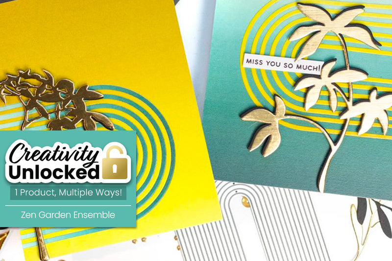 Creativity Unlocked Feat: 2 Cards With the Zen Garden Ensemble | Mod Paper Piecing