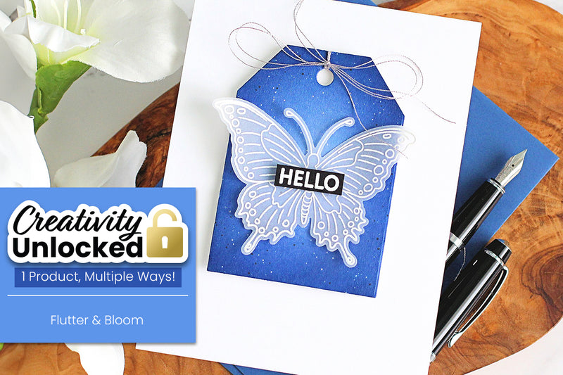 Make Butterflies Glow with Embossing and Ink Blending (With Video Tutorial) Creativity Unlocked feat. Flutter and Bloom