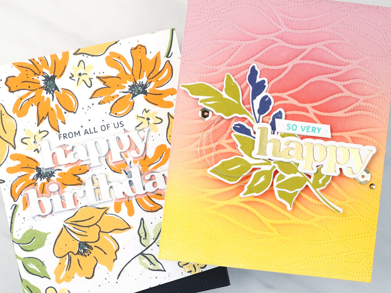 2 Beautiful Birthday Cards Using Flower Stamps | Perfect Pairings with Jaycee