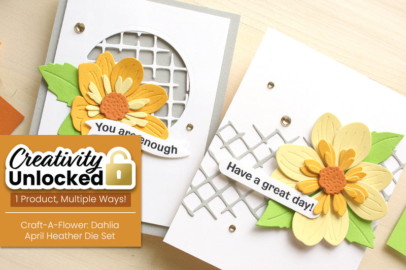 Dimension and Texture Made Easy with Colored Cardstock and Dies | Creativity Unlocked!