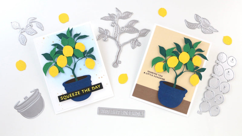 How to Layer the Altenew Creative Cuts: Lemon Tree Die Set