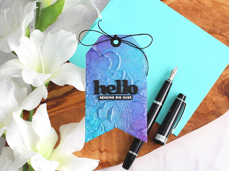 Add the Wow Factor to Embossing Folders with Ink Sprays