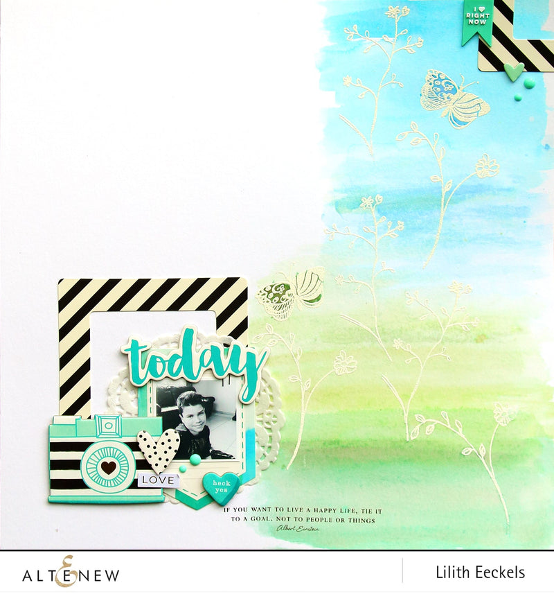 Video: Resist technique with Botanical Garden Stamp