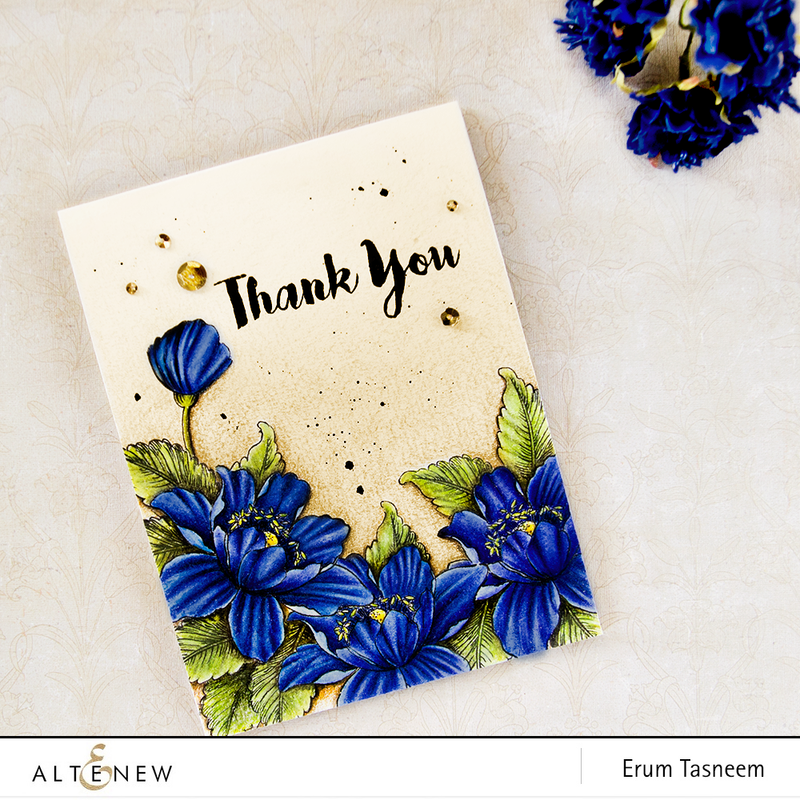 One Layer Card With Garden Treasure Stamp Set