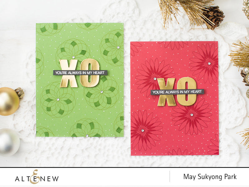 Friendship Cards with Geometric Flowers Stamp Set