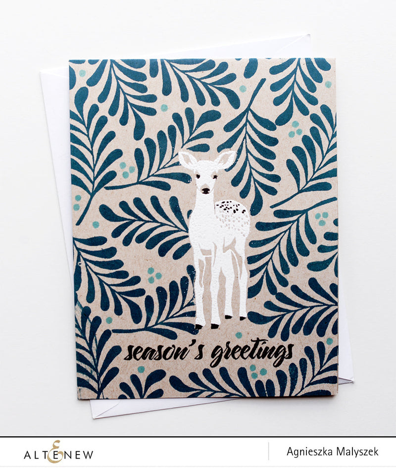 One Layer Holiday Card with Non-traditional Colours