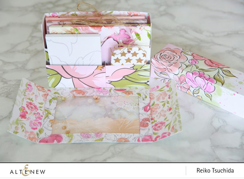 Stationary Box for Organizing Note Books, Memo Pads, and Tags