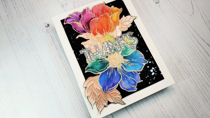 Bright & Vibrant Rainbow Watercolor Flowers