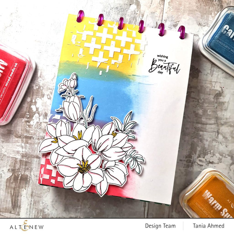 Art Journal Page with Altenew Pigment Inks