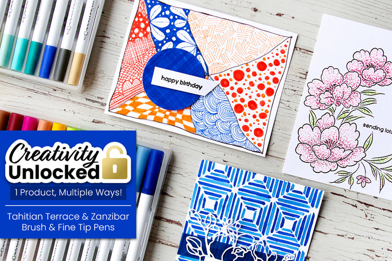 Creativity Unlocked feat. Altenew Dual Tip Pens | Colorful Cards + Video Tutorial!