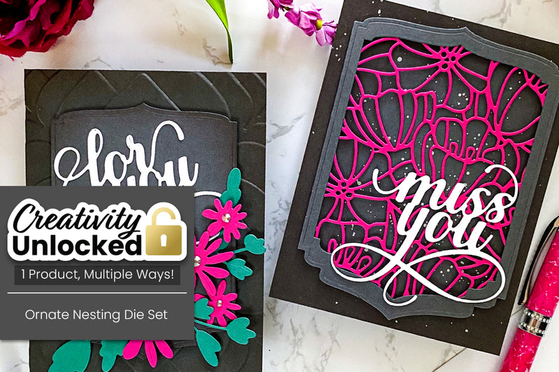 Double Inspiration with the New Ornate Nesting Dies