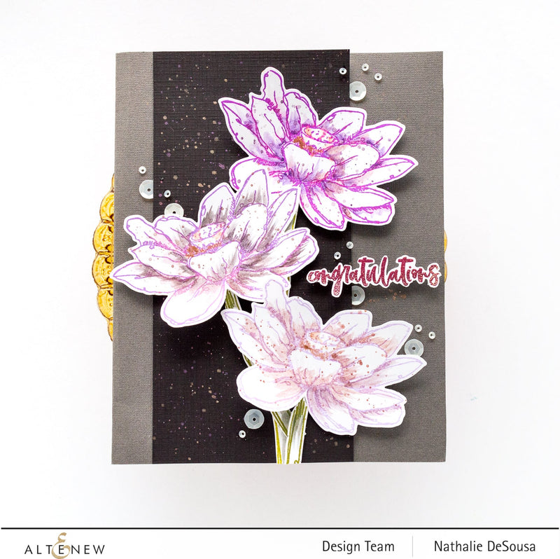 3 Beautiful Paper Crafting Ideas with Inked Lotus Stamp set