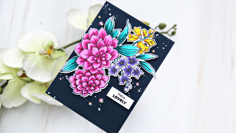 Semi-Blended Coloring on Dahlias | Creative Coloring with Erum (with Video Tutorial!)