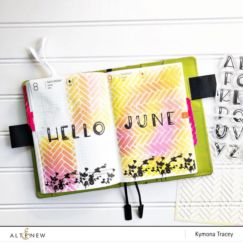 How to Use Stencils and Stamps in Your Planner