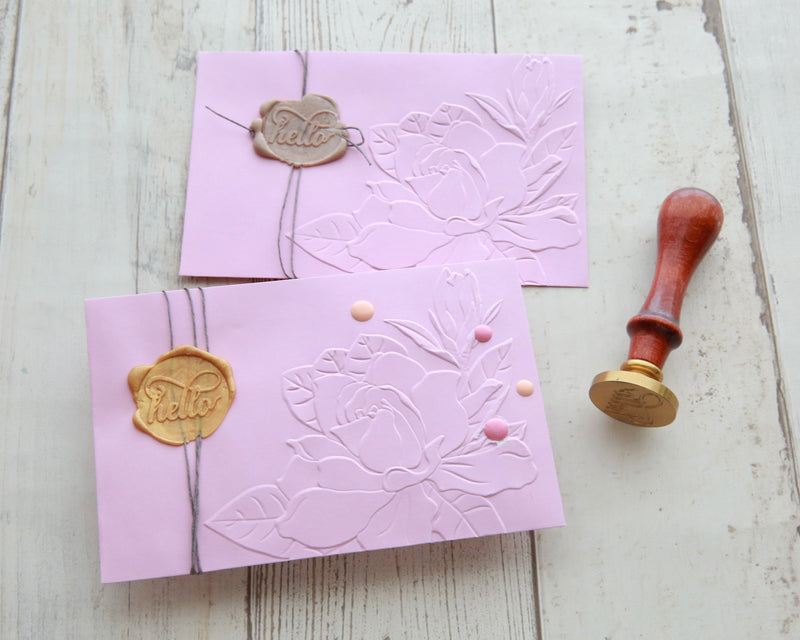DIY Decorative Envelopes feat. 3D Embossing Folders