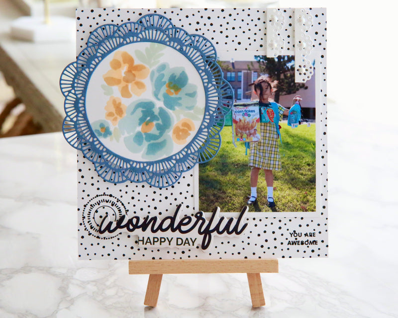 Using Crescent Flowers to Create Striking Focal Points On Scrapbooking Layouts and Cards