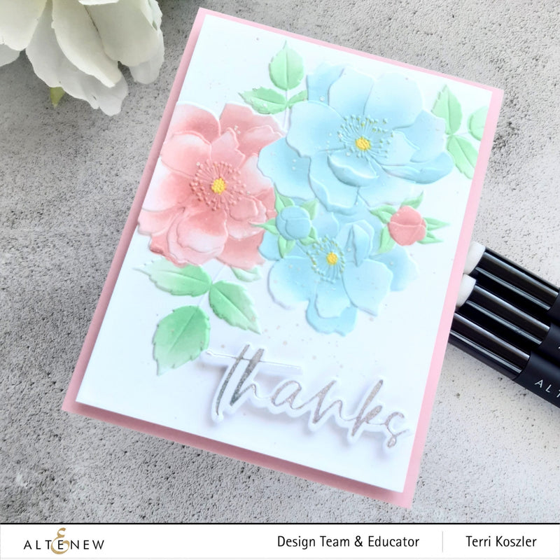 2 Quick and Simple Cards Using a Coordinating Embossing Folder and Stencil Set