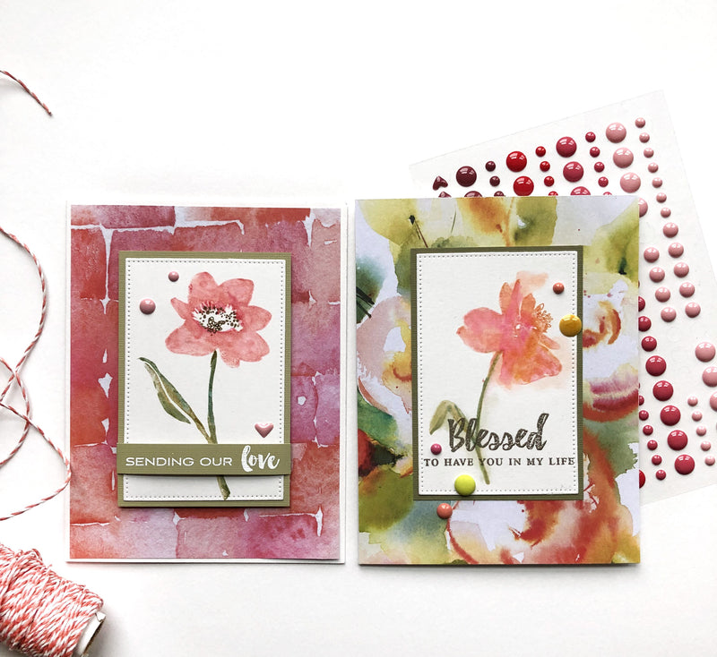 Coloring Stamps with Markers Featuring New Day Card Kit