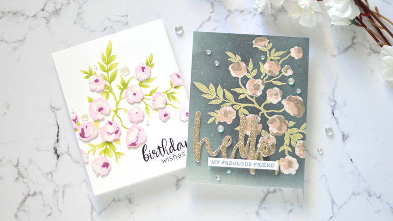 Layered Heat Embossing With Stencils! | Take 2 With Therese + Video