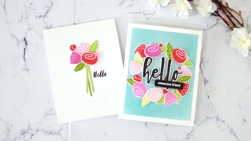 2 BEAUTIFUL Floral Cards Using SMALL Stamps! | Take 2 With Therese + Video