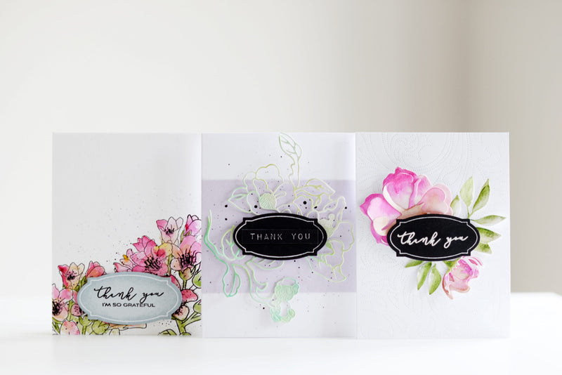 3 Clean and Simple Cards With Apothecary Labels Stamp Set (NEW!)