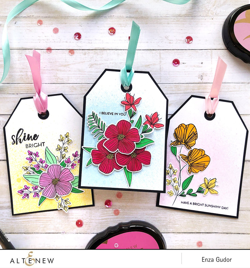 Floral Tags with the Charming Doodles Stamp Set