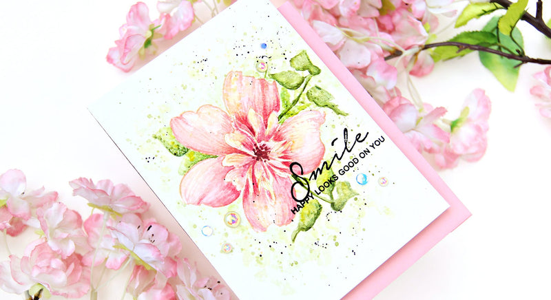 Creative Coloring with Erum: No-Line Watercoloring on Floral Art Stamp Set