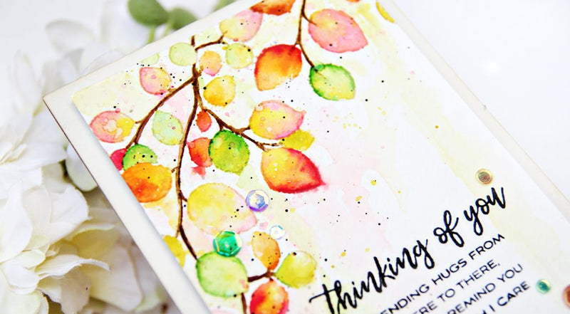 Video: No Line Watercoloring on Leaf Canopy Stamp Set