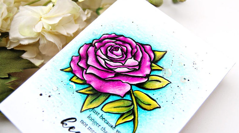 Video: Pencil Colored Penned Rose