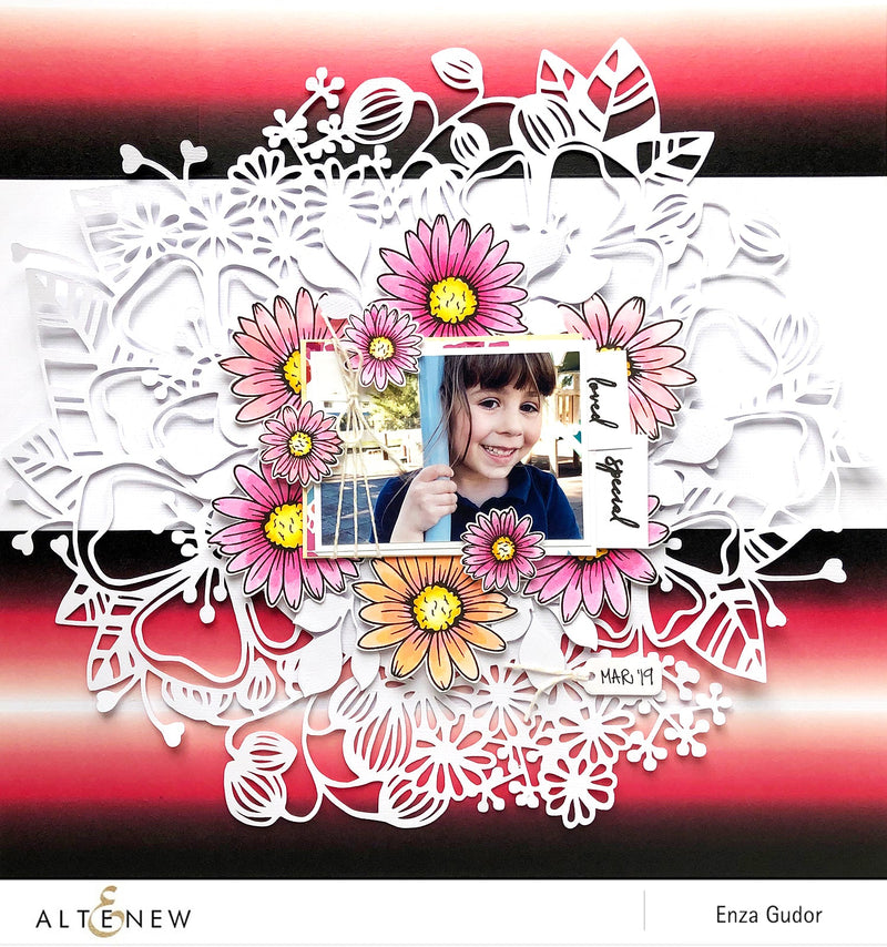 Layout with Washi Tape Background