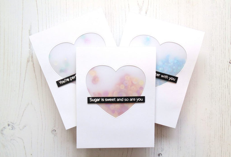 Video: Lydia’s Crafty Corner – Flat Vellum Shaker Cards
