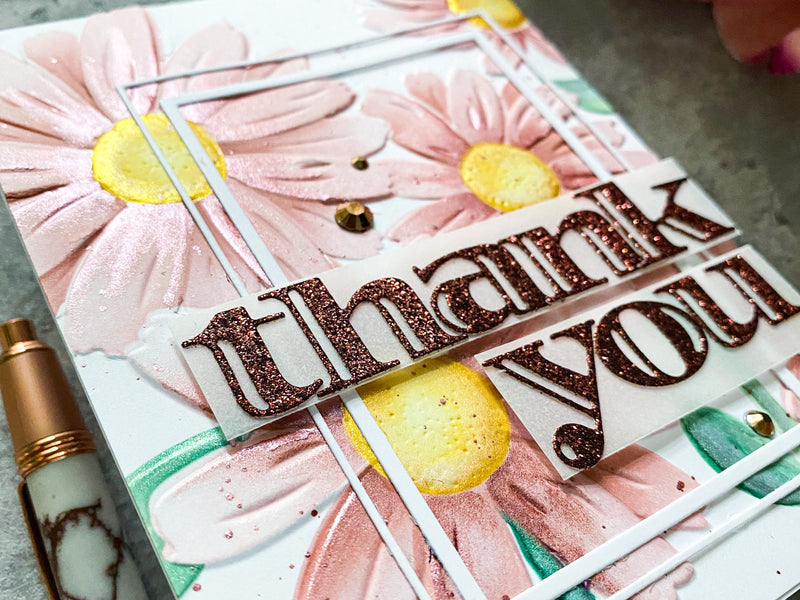 Add Shimmering Highlights to Stenciled Images with Metallic Watercolors!