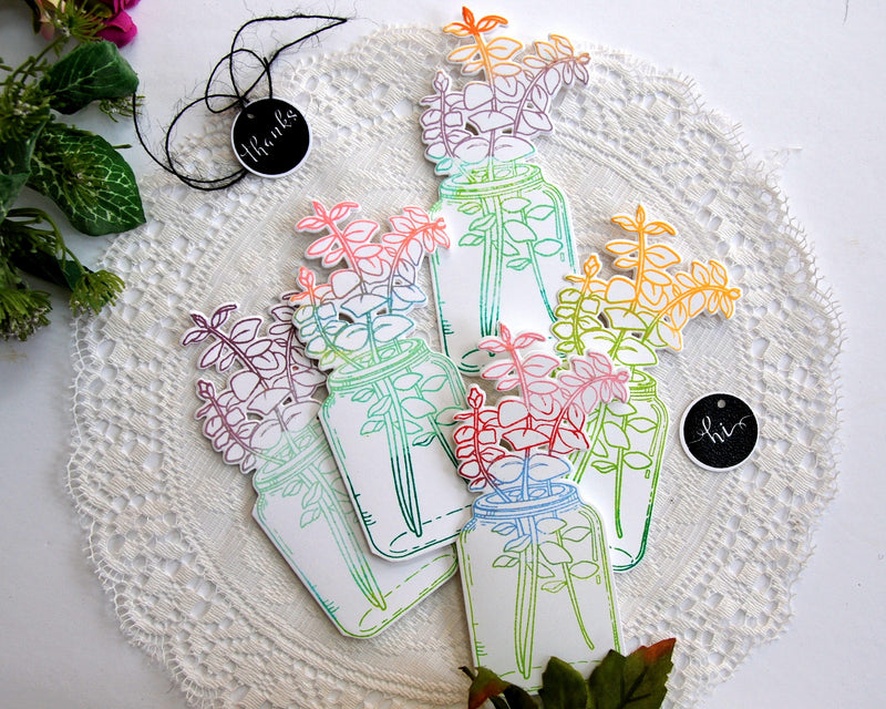 FIVE Trendy Crafting Ideas with Eucalyptus Jar Stamp & Die