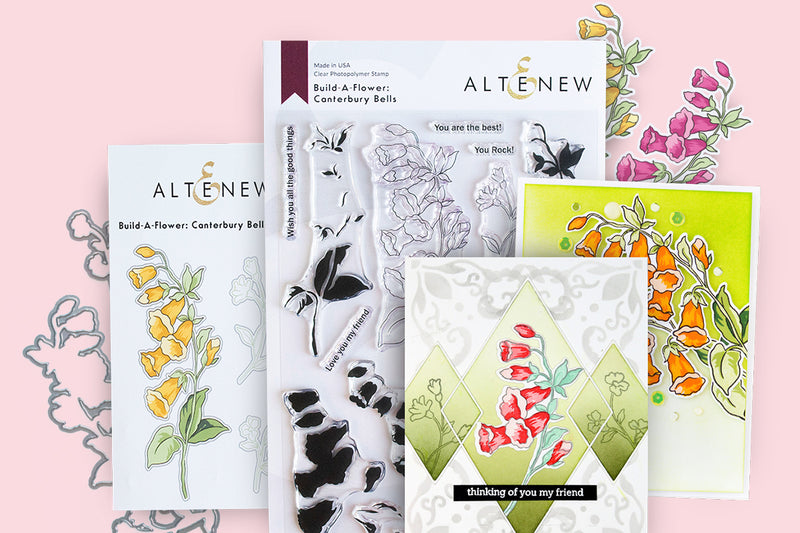 Gorgeous NEW Layered Floral Stamp Set: Build-A-Flower: Canterbury Bells Release Blog Hop + Giveaway