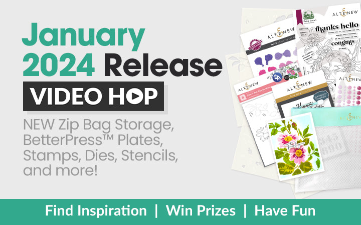 Bringing Back an Oldie-But-Goodie Die Cutting Technique! | Altenew January 2024 Monthly Release Video Hop + Giveaway