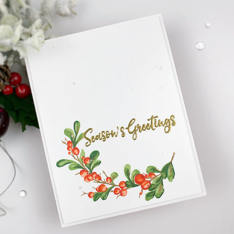 Clean and Simple Holiday Card + Video Tutorial!