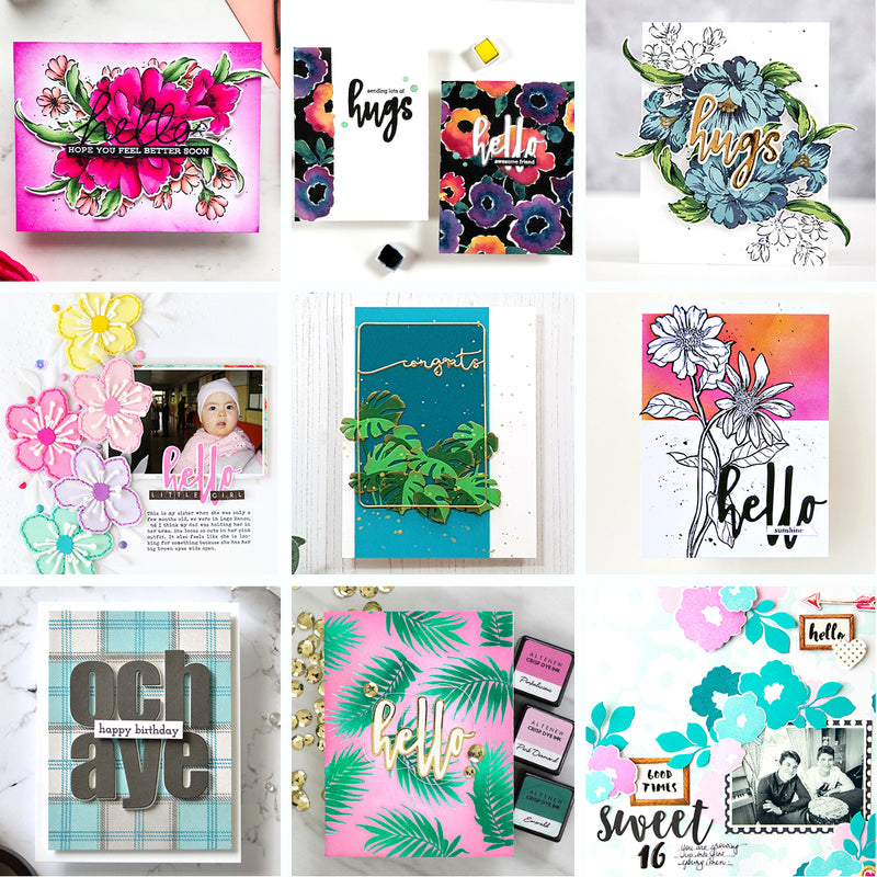 January 2020 Stamp/Die/Mask Stencil Release Giveaway Winners