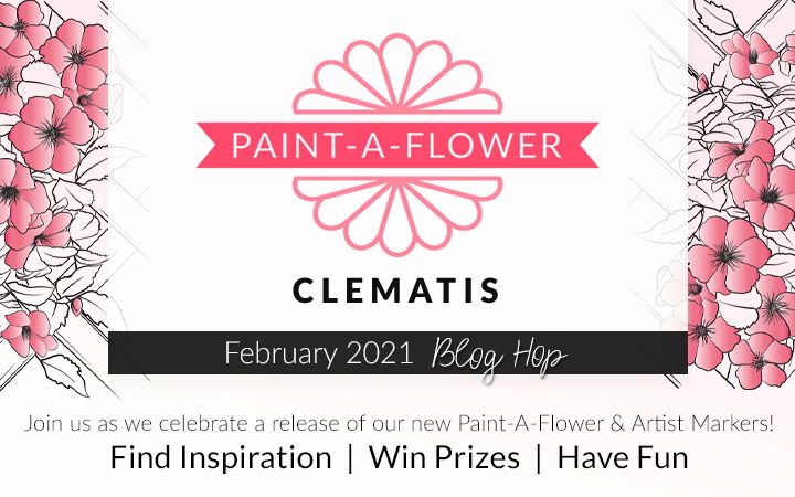 Paint-A-Flower: Clematis & Artist Alcohol Markers Release Blog Hop + Giveaway