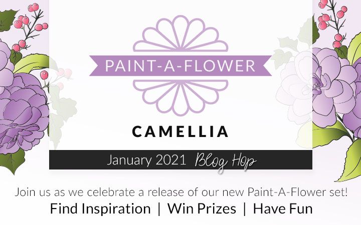 NEW Paint-A-Flower: Camellia Outline Stamp Set Release Blog Hop + Giveaway