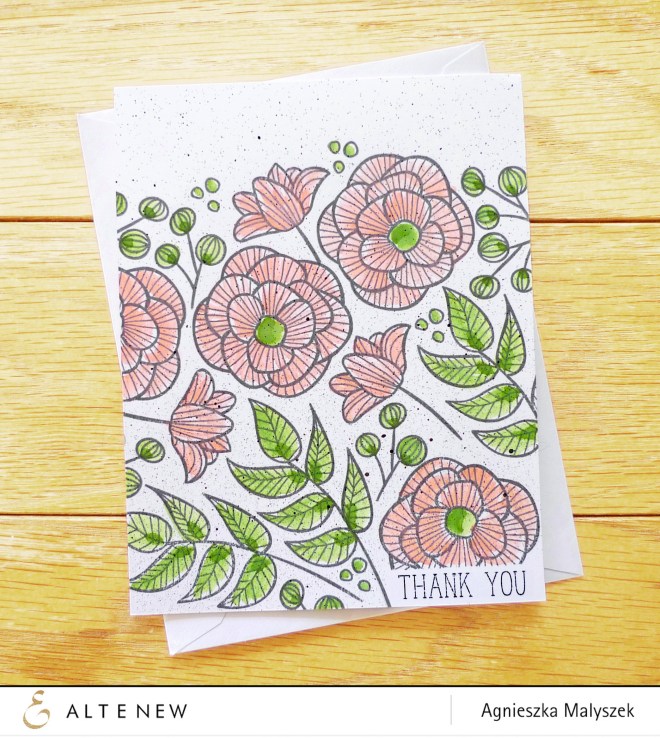 Floral Thank You Card