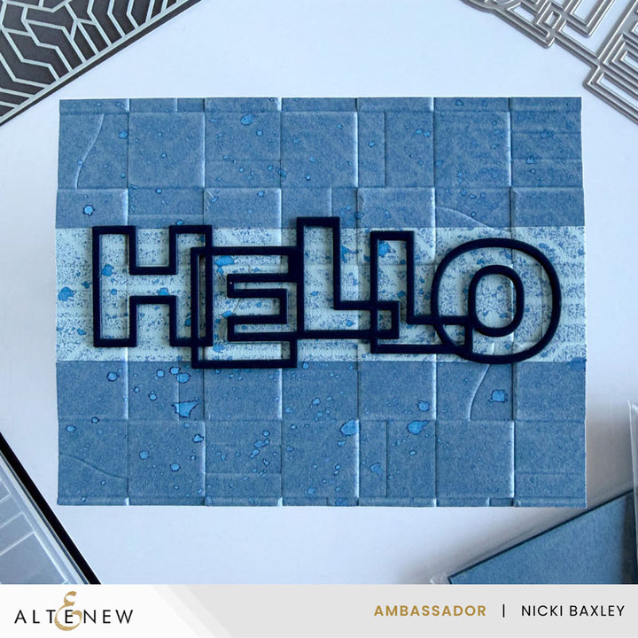 Paper Rhythm 3D Embossing Folder - Altenew