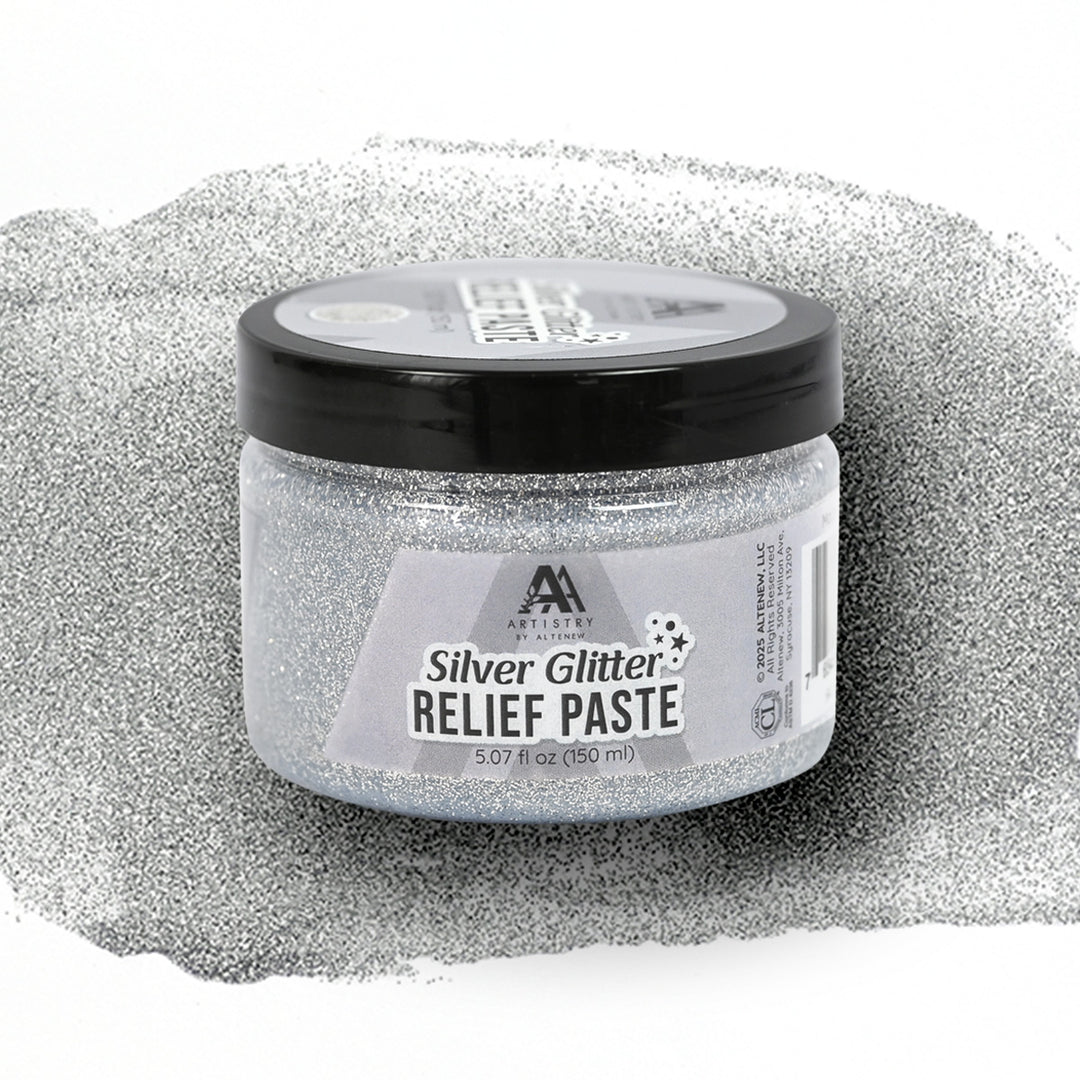 Silver Glitter Relief Paste - Altenew