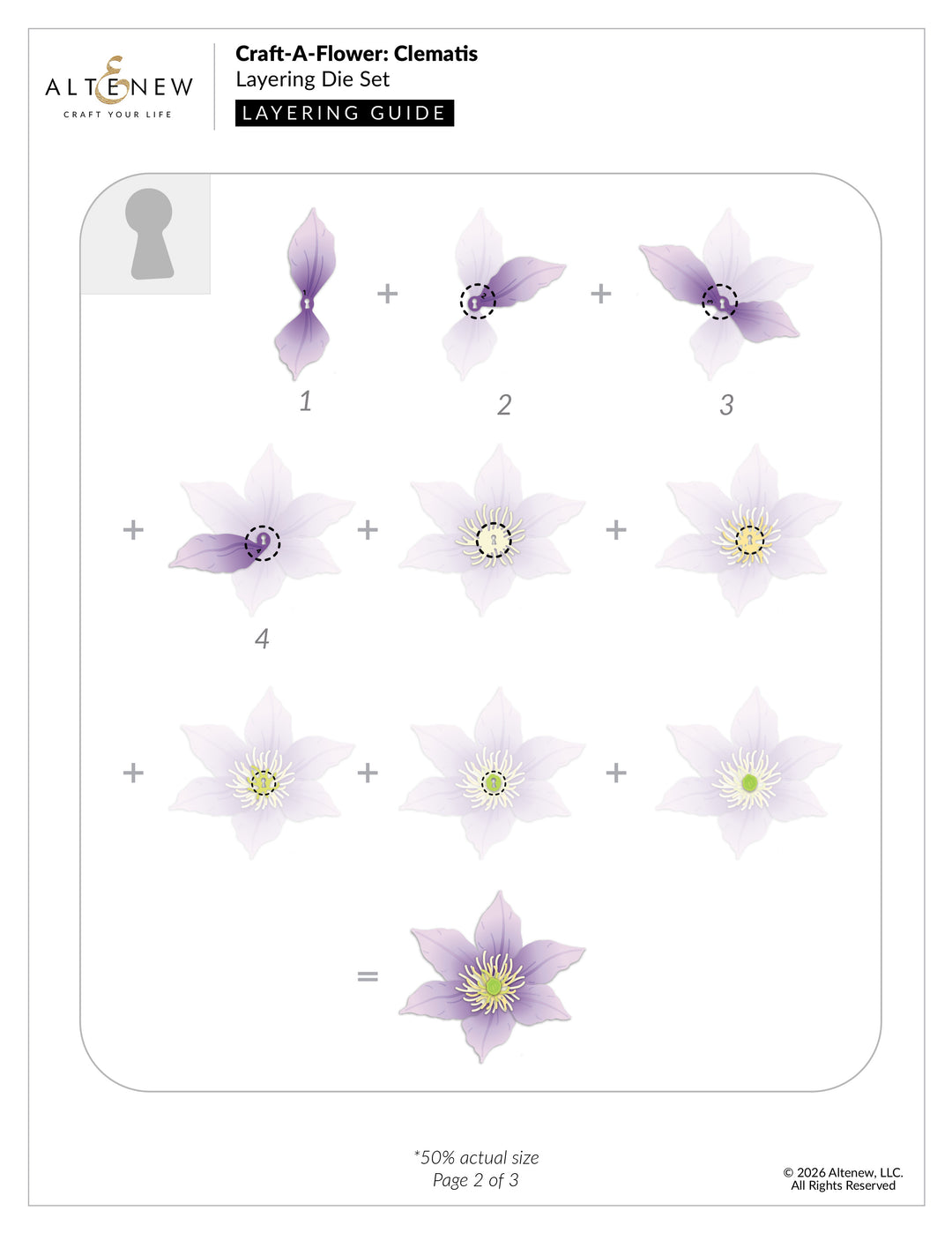 Craft-A-Flower: Clematis Layering Die Set - Altenew
