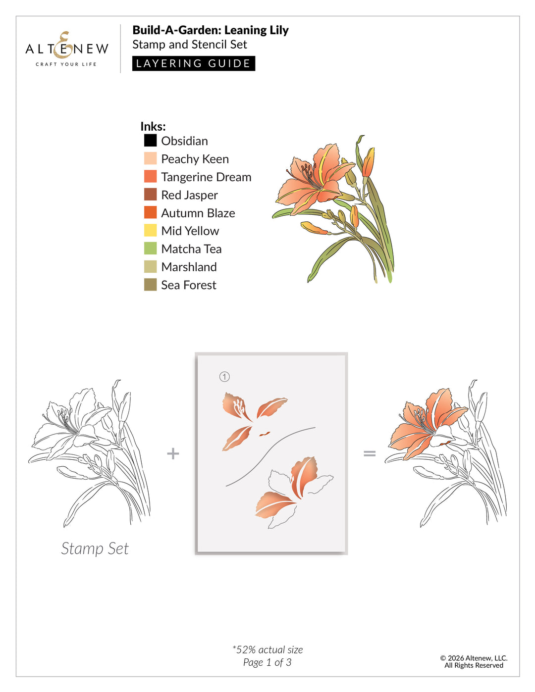 Build-A-Garden: Leaning Lily - Altenew