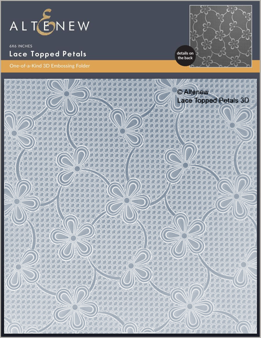Lace Topped Petals 3D Embossing Folder - Altenew
