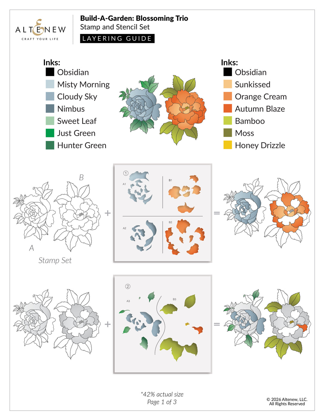 Build-A-Garden: Blossoming Trio - Altenew
