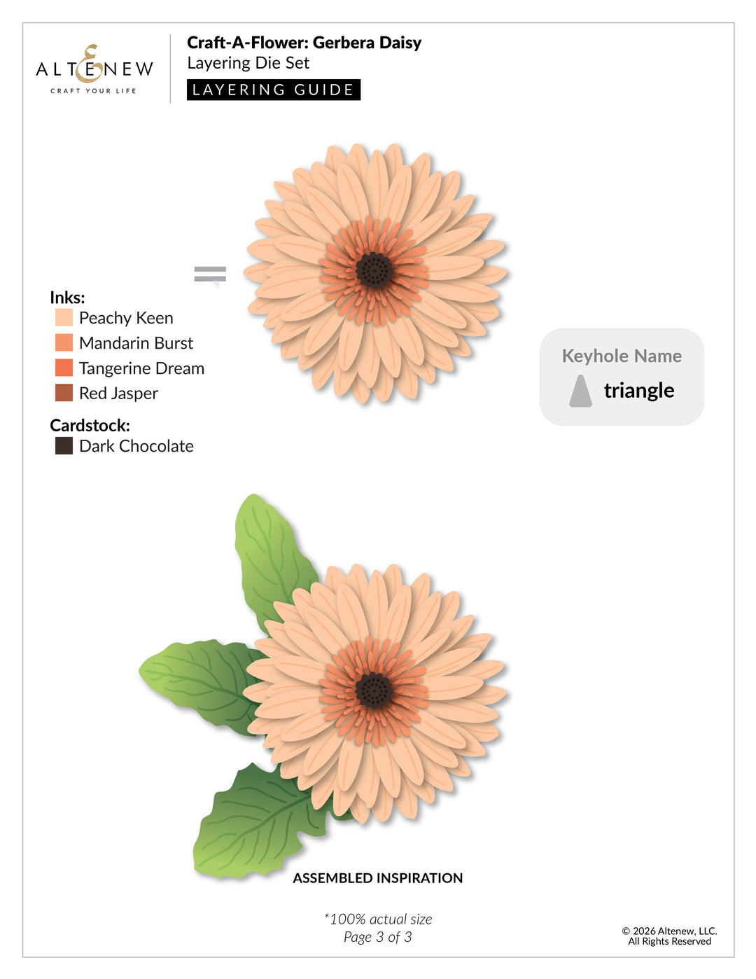 Craft-A-Flower: Gerbera Daisy Layering Die Set - Altenew