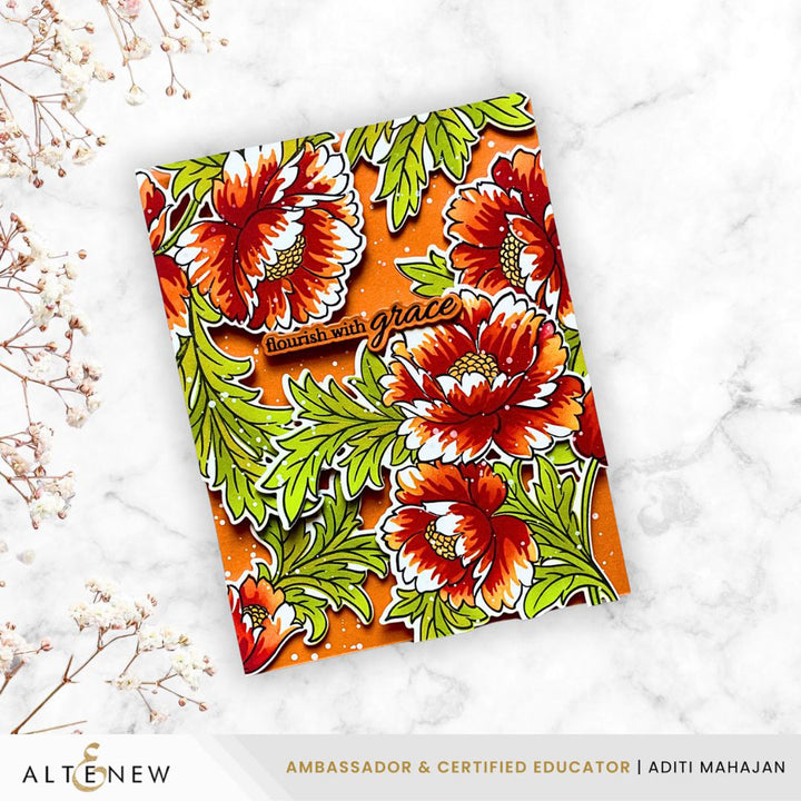 Build-A-Garden: Scripted in Bloom Add-On Die Set - Altenew