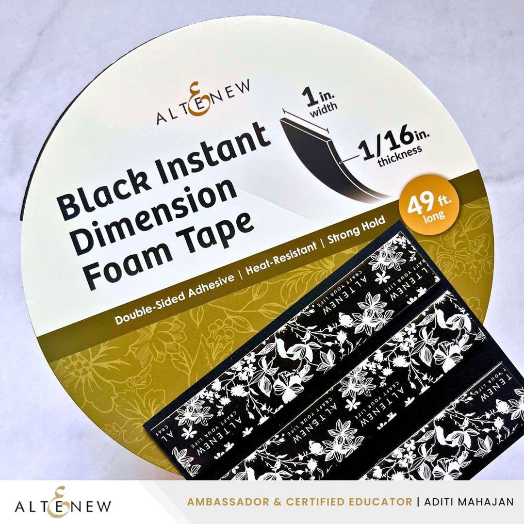 Instant Dimension Foam Tape Bundle - Black (3 Sizes) - Altenew